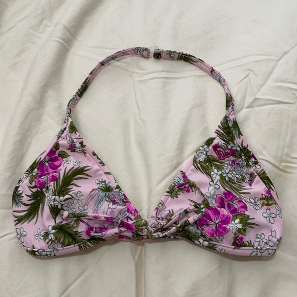 Roxy Other - Roxy pink halter neck bikini top